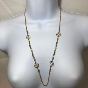 Gold Tone Dainty Bead Necklace✨